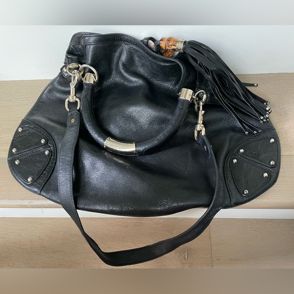 Gucci Black Leather Indy Bag - Picture 2 of 6